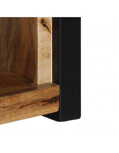 Mobile Porta TV 80x30x35 cm in Legno Massello di Mango Grezzo