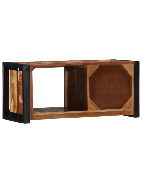 Mobile Porta TV 80x30x35 cm in Legno Massello di Recupero