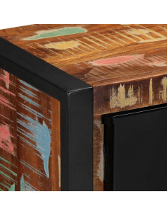 Mobile Porta TV 80x30x35 cm in Legno Massello di Recupero 2