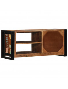 Mobile Porta TV 80x30x35 cm in Legno Massello di Recupero