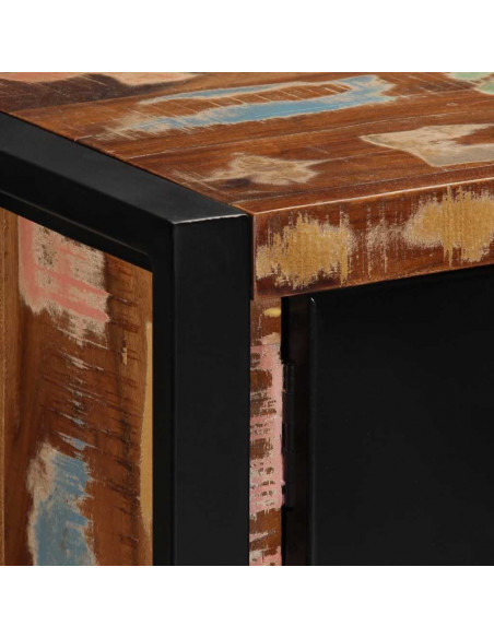 Mobile Porta TV 80x30x35 cm in Legno Massello di Recupero
