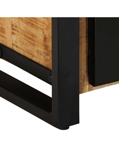 Mobile Porta TV 80x30x40 cm in Legno Massello di Mango Grezzo