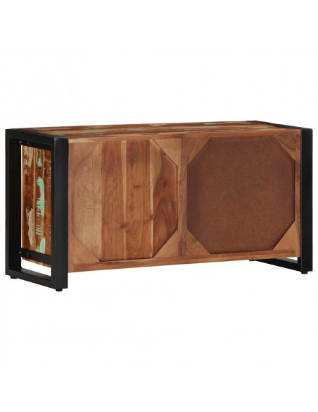 Mobile Porta TV 80x30x40 cm in Legno Massello di Recupero