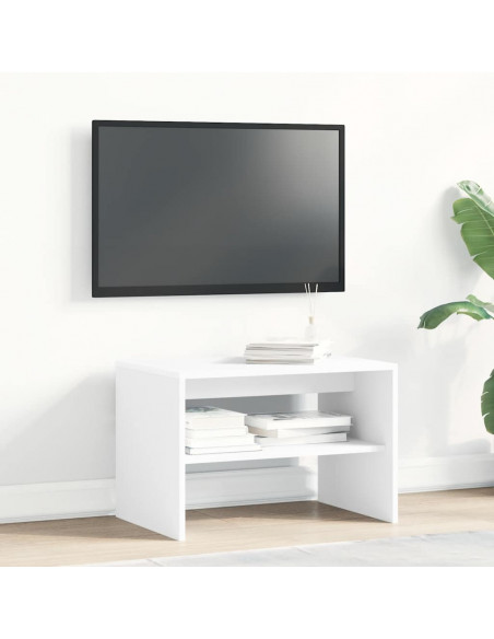 Mobile Porta TV Bianco 60x40x40 cm in Legno Multistrato