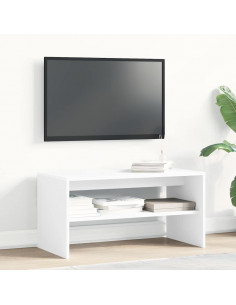 Mobile Porta TV Bianco 80x40x40 cm in Legno Multistrato 2