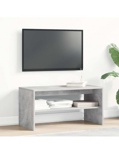 Mobile Porta TV Grigio Cemento 80x40x40 cm in Legno Multistrato