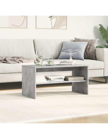 Mobile Porta TV Grigio Cemento 80x40x40 cm in Legno Multistrato