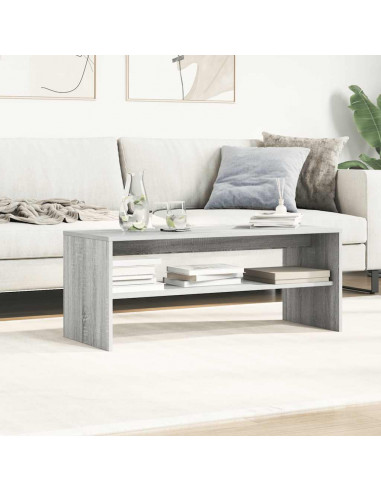 Mobile Porta TV Grigio Sonoma 100x40x40 cm in Legno Multistrato