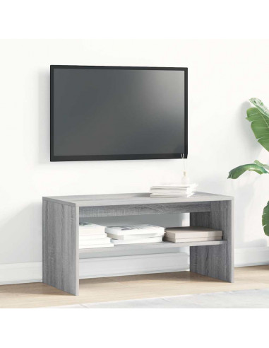 Mobile Porta TV Grigio Sonoma 80x40x40 cm in Legno Multistrato