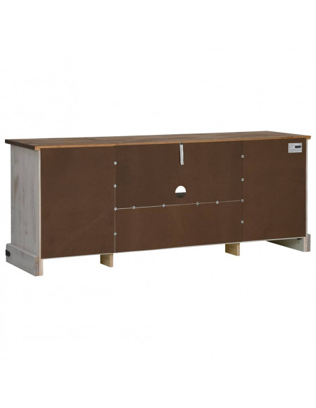 Mobile Porta TV HALDEN 2 Ante Scorrevoli Bianco 150x40x60 cm