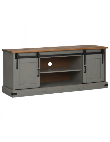 Mobile Porta TV HALDEN 2 Ante Scorrevoli Grigio 150x40x60 cm