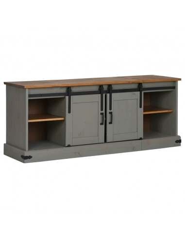 Mobile Porta TV HALDEN 2 Ante Scorrevoli Grigio 150x40x60 cm