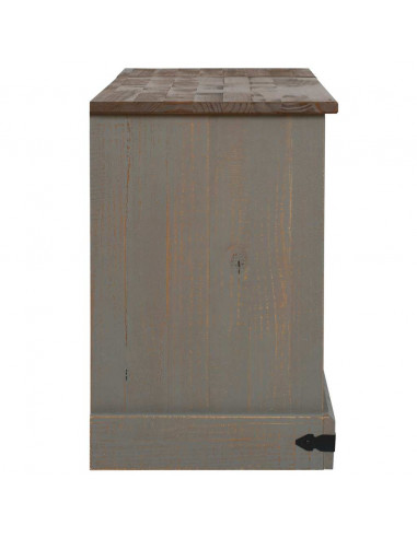 Mobile Porta TV HALDEN 2 Ante Scorrevoli Grigio 150x40x60 cm