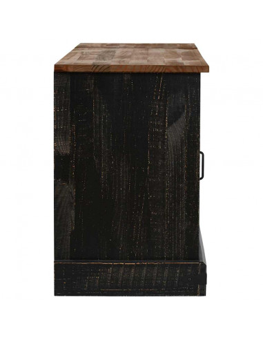 Mobile Porta TV HALDEN 2 Ante Scorrevoli Nero 150x40x60 cm