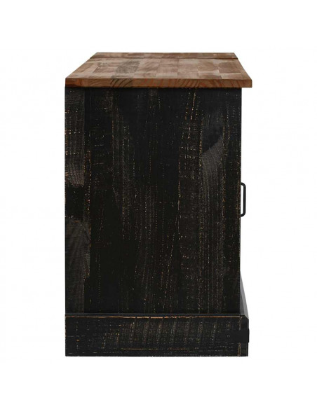 Mobile Porta TV HALDEN 2 Ante Scorrevoli Nero 150x40x60 cm