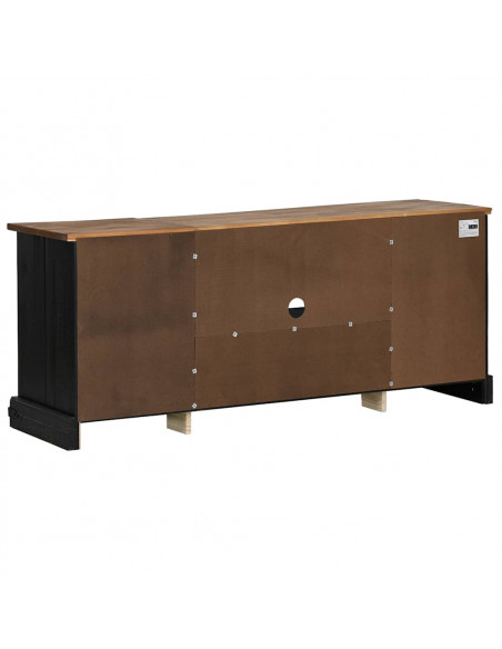 Mobile Porta TV HALDEN 2 Ante Scorrevoli Nero 150x40x60 cm