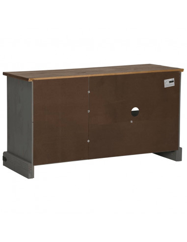 Mobile Porta TV HALDEN con Anta Scorrevole Grigio 110x40x60 cm