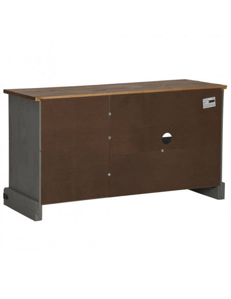 Mobile Porta TV HALDEN con Anta Scorrevole Grigio 110x40x60 cm