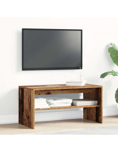 Mobile Porta TV Legno Antico 80x40x40 cm in Legno Multistrato