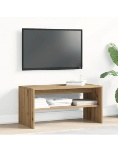 Mobile Porta TV Rovere Artigianale 80x40x40 cm Multistrato 2