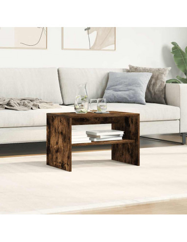 Mobile Porta TV Rovere Fumo 60x40x40 cm in Legno Multistrato