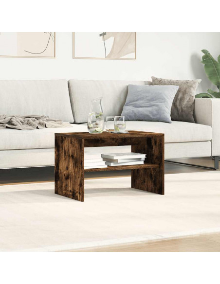 Mobile Porta TV Rovere Fumo 60x40x40 cm in Legno Multistrato