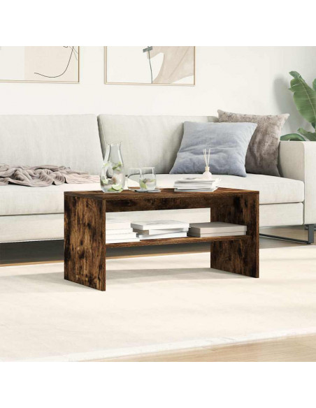 Mobile Porta TV Rovere Fumo 80x40x40 cm in Legno Multistrato