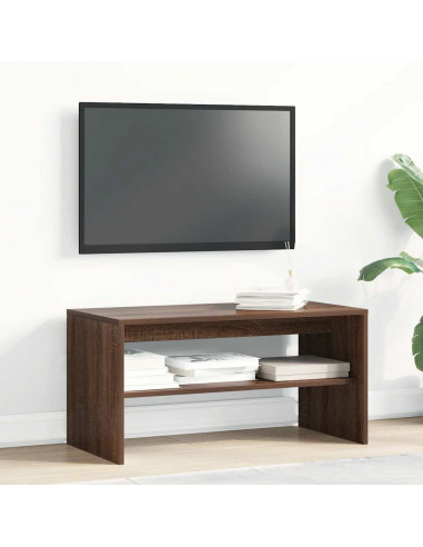 Mobile Porta TV Rovere Marrone 80x40x40 cm in Legno Multistrato