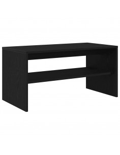 Mobile Porta TV Rovere Nero 80x40x40 cm in Legno Multistrato