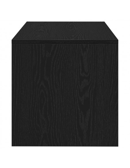 Mobile Porta TV Rovere Nero 80x40x40 cm in Legno Multistrato