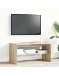 Mobile Porta TV Rovere Sonoma 80x40x40 cm in Legno Multistrato 2