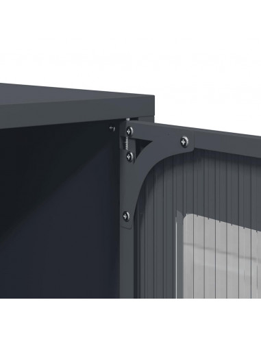 Mobile TV Antracite 100,5x39x60,5 cm in Acciaio