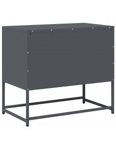 Mobile TV Antracite 68x39x60,5 cm in Acciaio 2