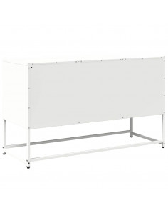 Mobile TV Bianco 100,5x39x60,5 cm in Acciaio 2
