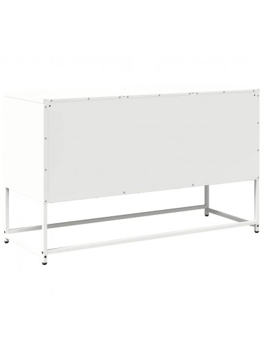 Mobile TV Bianco 100,5x39x60,5 cm in Acciaio