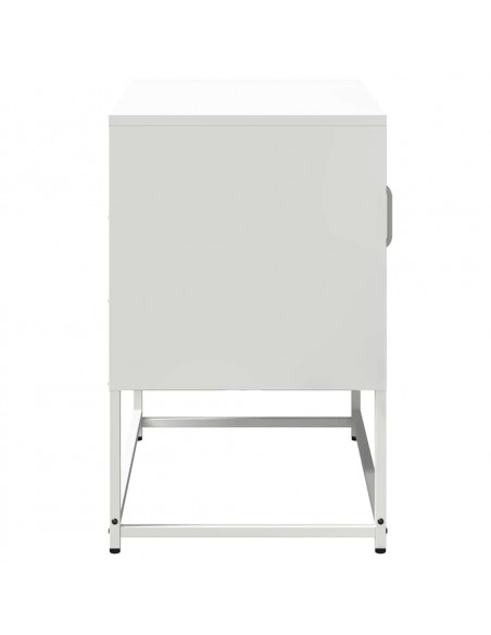 Mobile TV Bianco 68x39x60,5 cm in Acciaio
