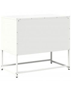 Mobile TV Bianco 68x39x60,5 cm in Acciaio 2