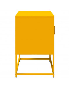 Mobile TV Giallo Senape 68x39x60,5 cm in Acciaio