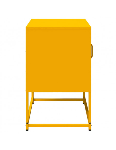 Mobile TV Giallo Senape 68x39x60,5 cm in Acciaio