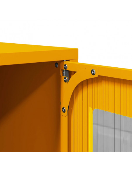 Mobile TV Giallo Senape 68x39x60,5 cm in Acciaio