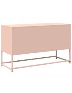 Mobile TV Rosa 100,5x39x60,5 cm in Acciaio 2