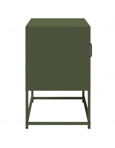 Mobile TV Verde Oliva 68x39x60,5 cm in Acciaio