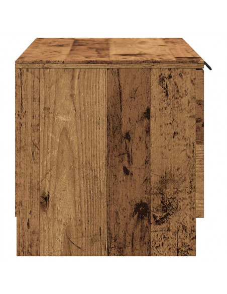 Mobili Porta TV 2 pz Legno Vecchio 80x35x36,5 cm in Truciolato