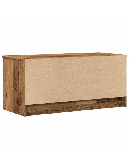 Mobili Porta TV 2 pz Legno Vecchio 80x35x36,5 cm in Truciolato