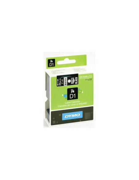 NASTRO D1 24MMX7M BIANCO/NERO