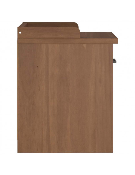 Panca da Corridoio SANDNES 45x40x50 cm Legno Massello di Pino