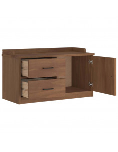 Panca da Corridoio SANDNES 87x40x50 cm Legno Massello di Pino