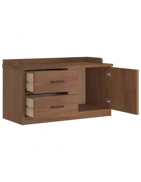 Panca da Corridoio SANDNES 87x40x50 cm Legno Massello di Pino