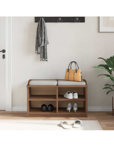 Panca da Corridoio SANDNES 87x40x50 cm Legno Massello di Pino