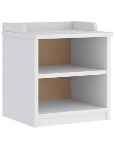 Panca da Corridoio SANDNES Bianca 45x40x50 cm in Legno di Pino